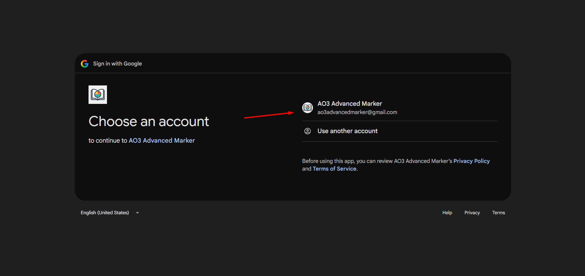 Google Login Web Flow